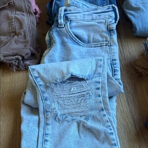 KanCan Light Blue Distressed Boyfriend Jeans